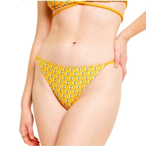 RHODE x Target Women's Dainty Lotus Print Triangle Bikini Top & Bottom - Picture 4 of 5